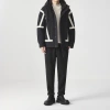 【299 yuan with free shipping 】 Momeck contrasting color shoulder sleeve jacket Men's hooded casual men's down jacket 88581 Application Scenario